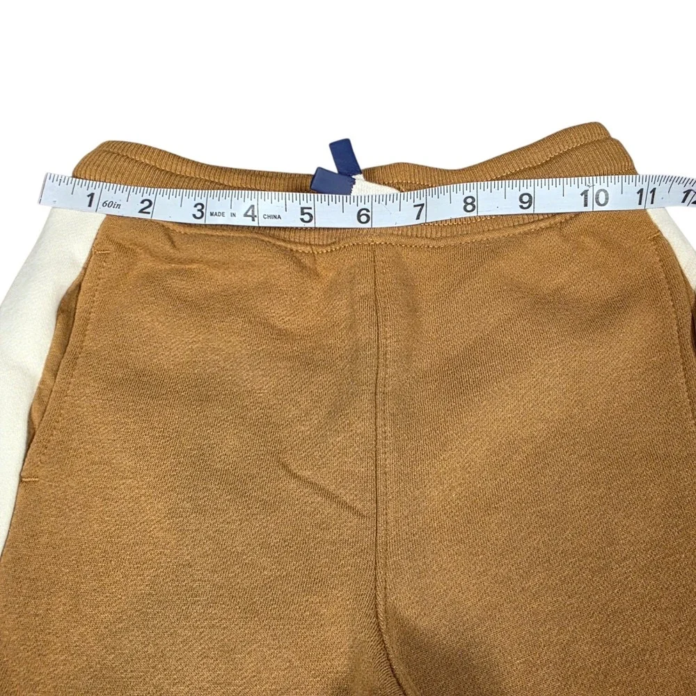 Wonder‎ Nation Boys Little Fleece Jogger Trailblazer Brown Stripe Pants Sz 6 NWT